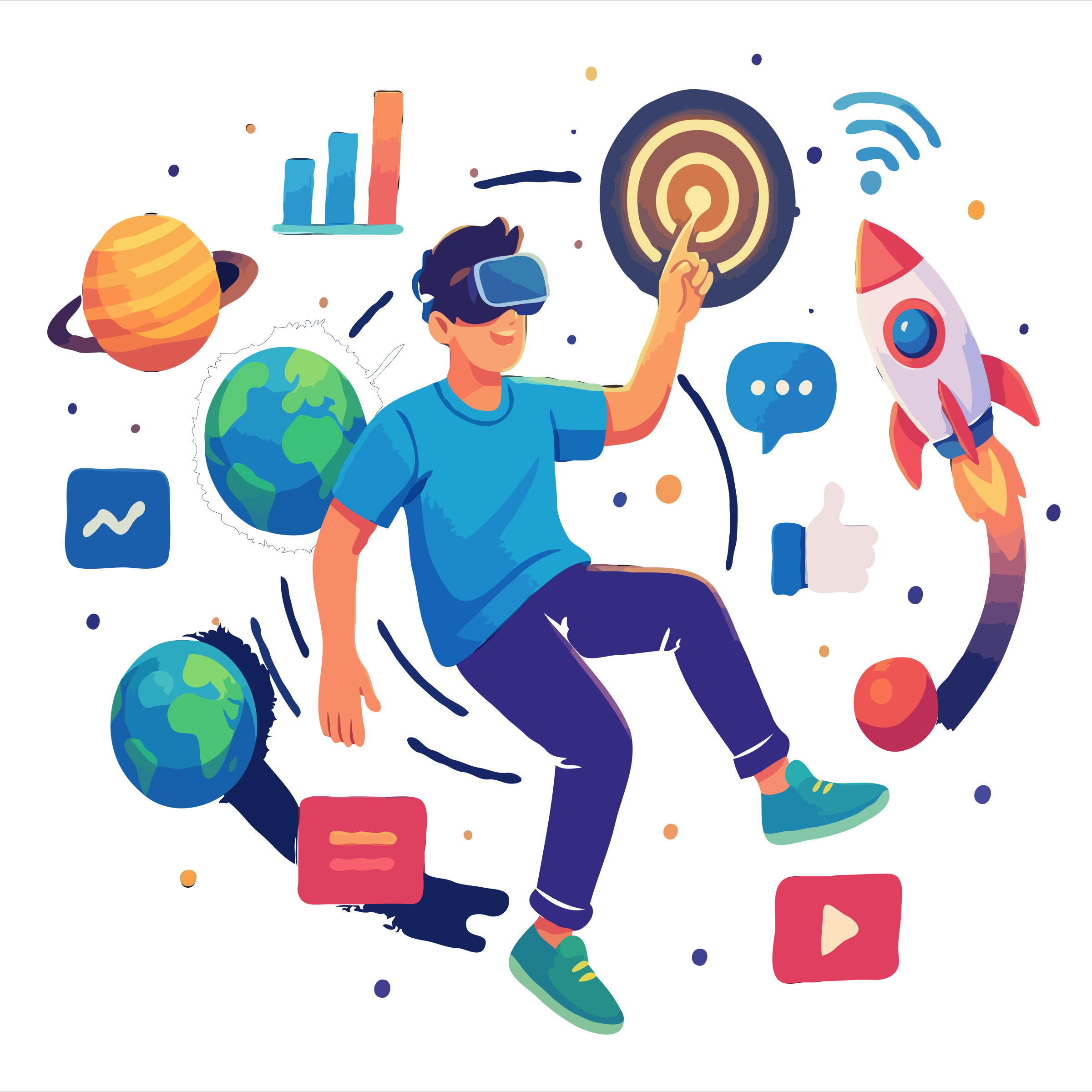 Digital marketing dashboard showcasing analytics and growth metrics